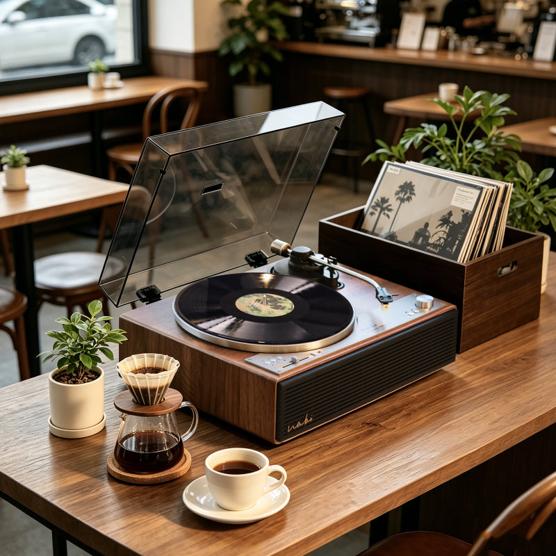 TINYL WABI: The 100W High-Power Hi-Fi Zen Master Record Player