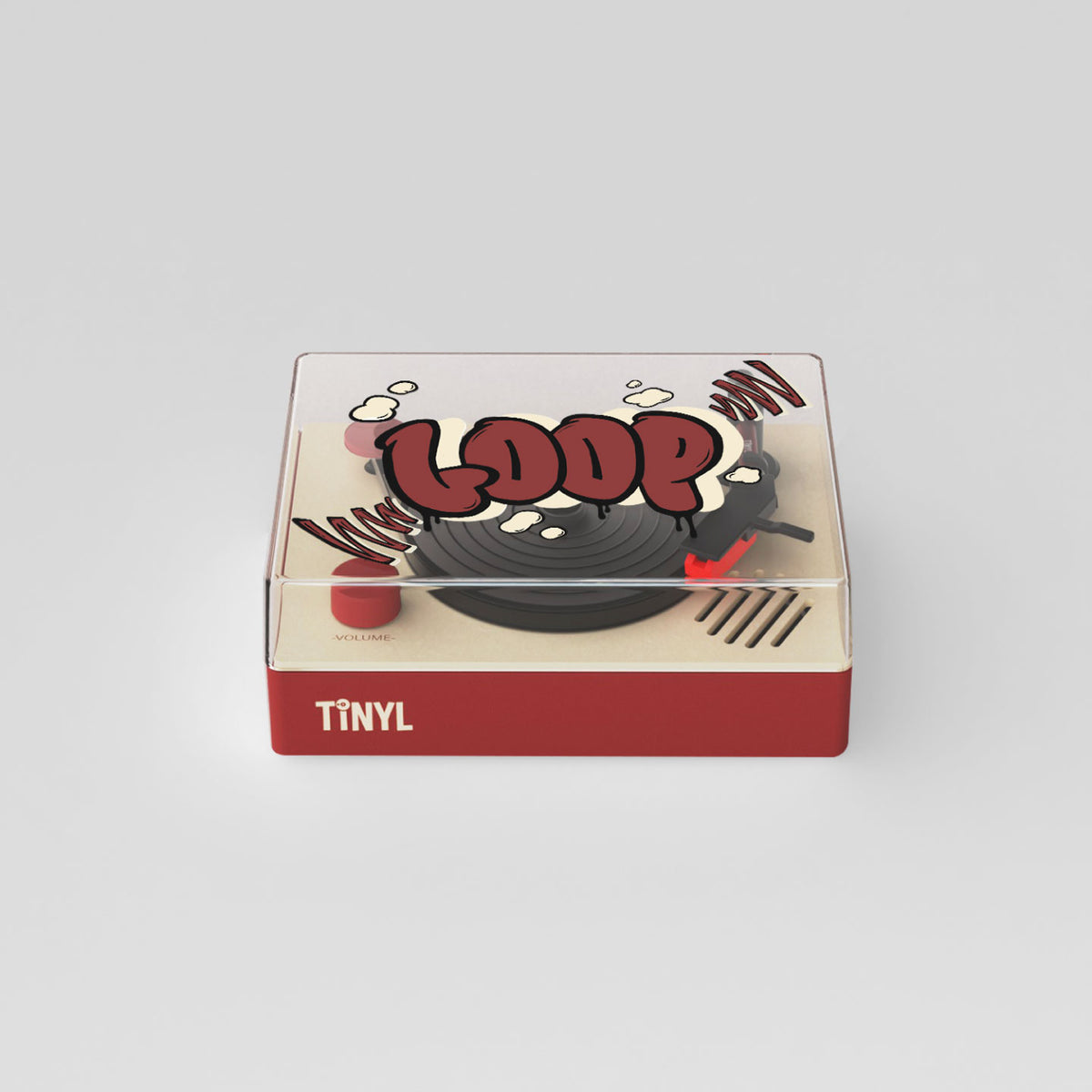 Tinyl LOOP Mini Vinyl Player – 3-Inch Portable Turntable with Bluetooth
