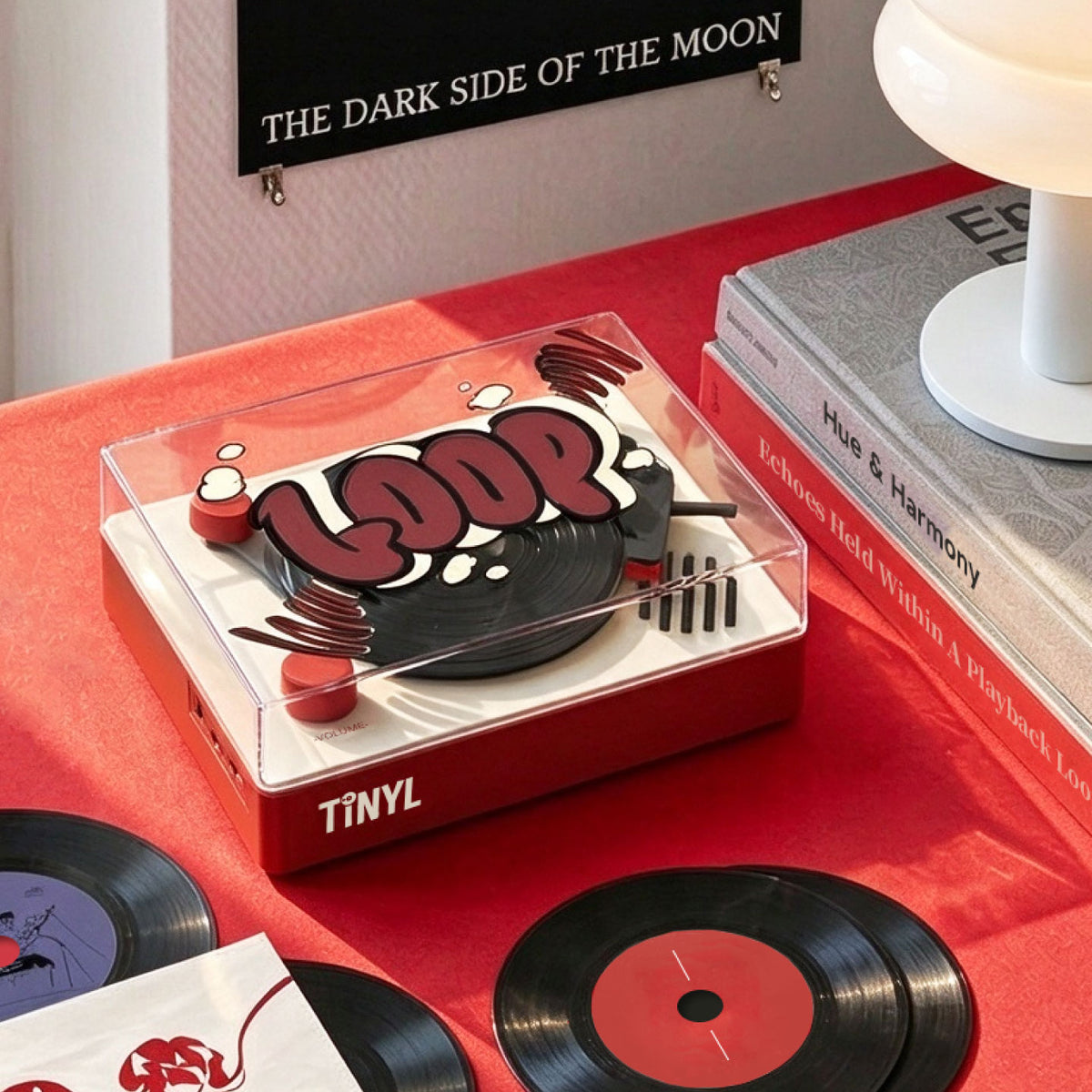 Tinyl LOOP Mini Vinyl Player – 3-Inch Portable Turntable with Bluetooth