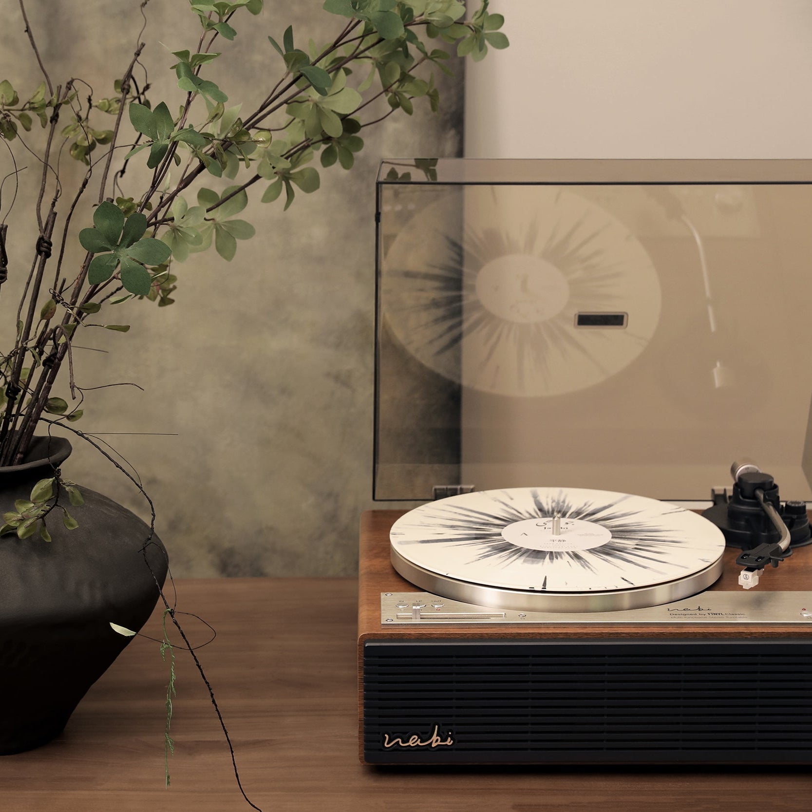 Tinyl WABI 100W Hi-Fi Turntable - Minimalist Zen Record Player