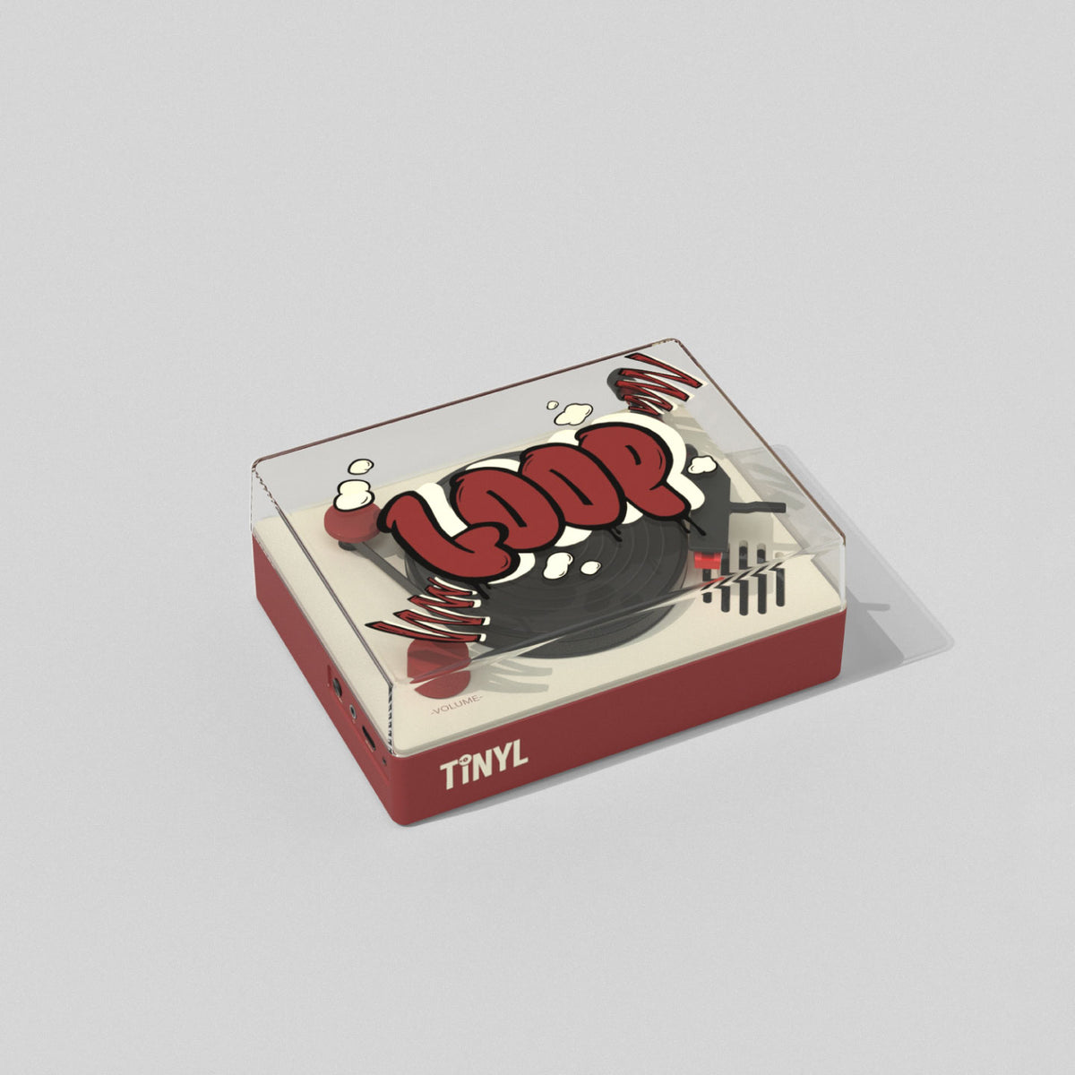 Tinyl LOOP Mini Vinyl Player – 3-Inch Portable Turntable with Bluetooth