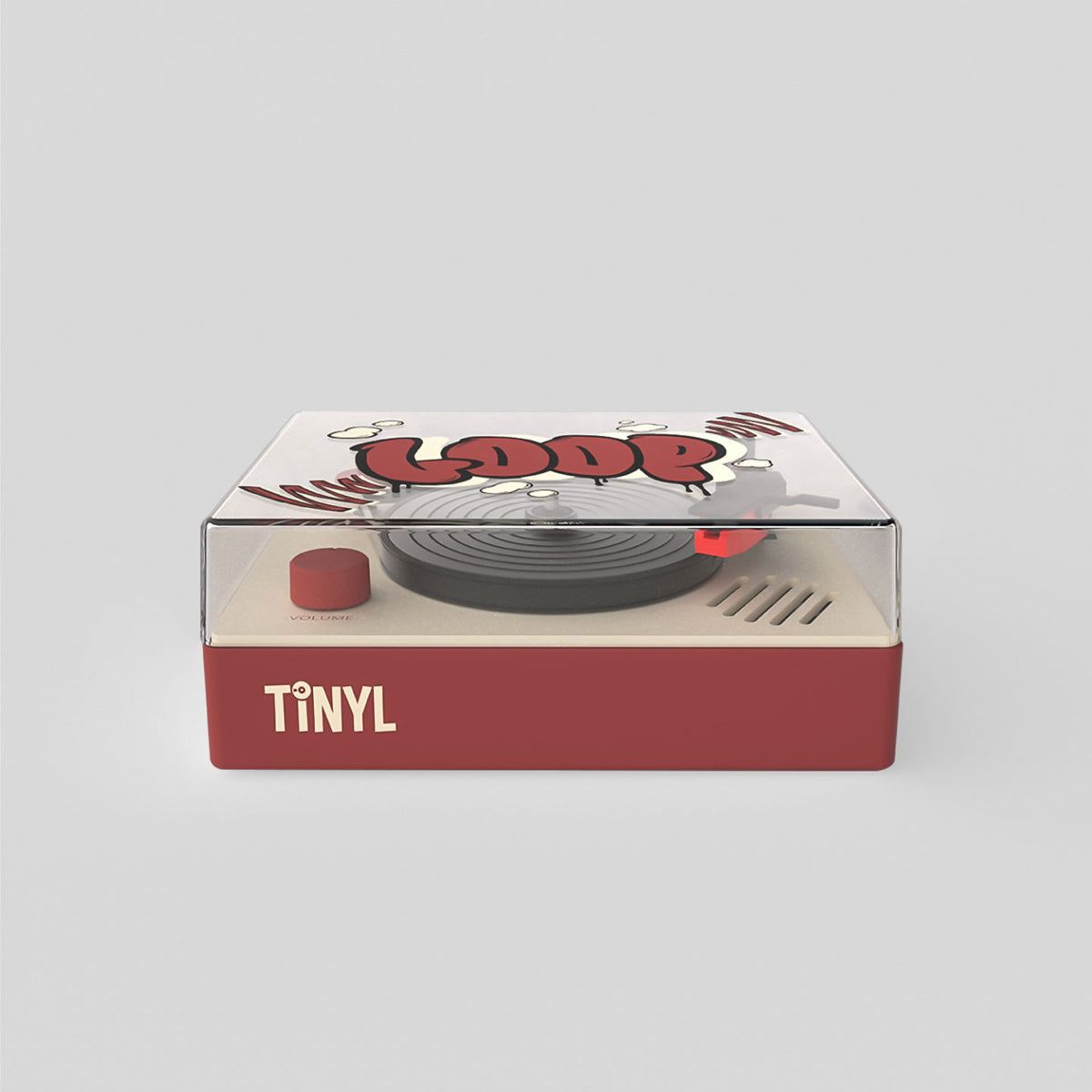 Tinyl LOOP Mini Vinyl Player – 3-Inch Portable Turntable with Bluetooth