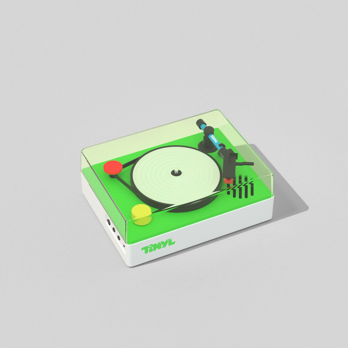 Tinyl NEO LOOP Mini Vinyl Player – 3-Inch Portable Turntable with Blue